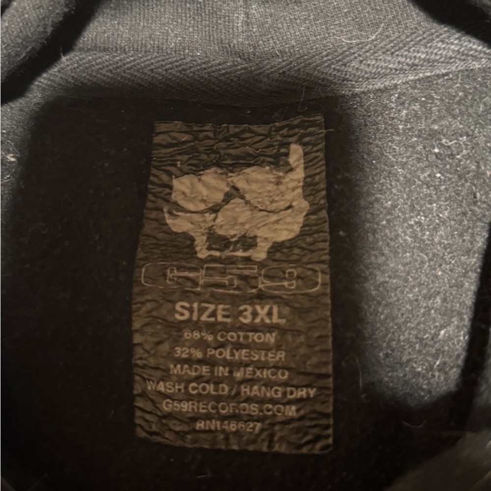 Black Graphic Hoodie G59 - Picture 4 of 5